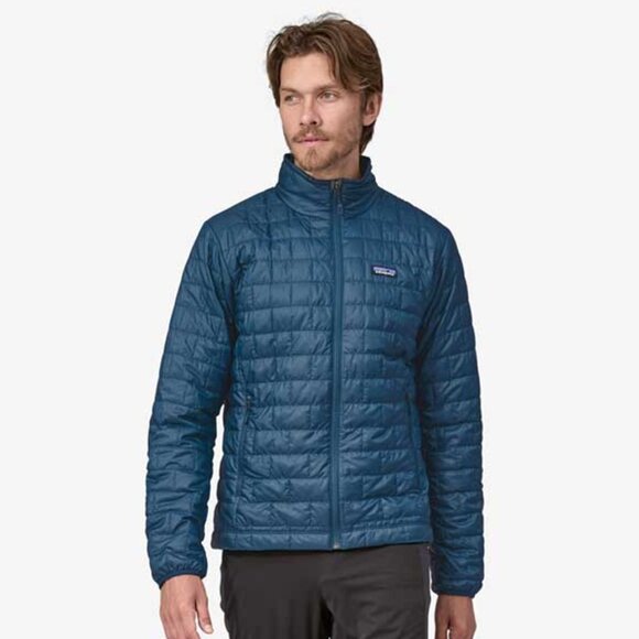 NWT Patagonia Men’s Nano Puff Jacket Small Lagom Blue Insulated Quilted $239 - Picture 1 of 15